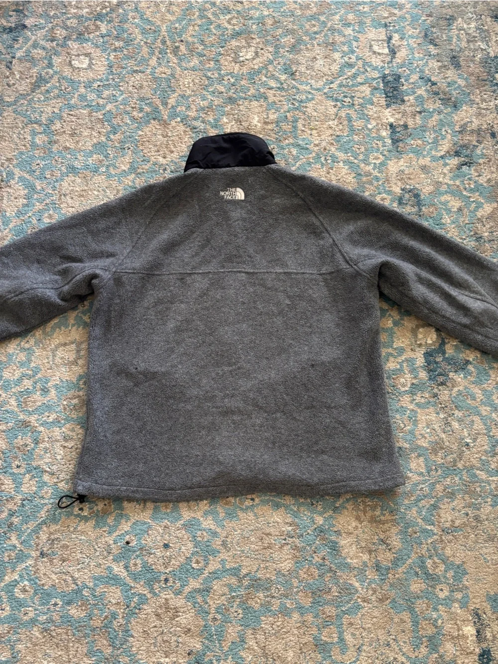 Men’s North Face Fleece Full Zip Gray Jacket Size Large